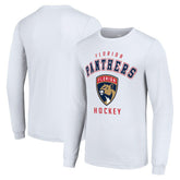 Florida Panthers Starter Logo Long Sleeve T-Shirt - White T-shirts