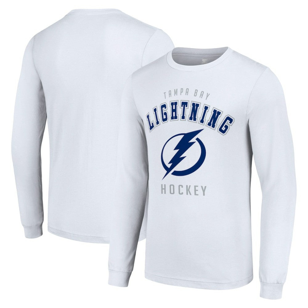 Tampa Bay Lightning Starter Logo Long Sleeve T-Shirt - White T-shirts