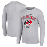 Carolina Hurricanes Starter Logo Long Sleeve T-Shirt - Heather Gray T-shirts