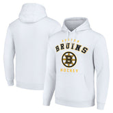 Boston Bruins Starter Logo Pullover Hoodie - White Hoodies