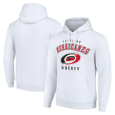 Carolina Hurricanes Starter Logo Pullover Hoodie - White Hoodies
