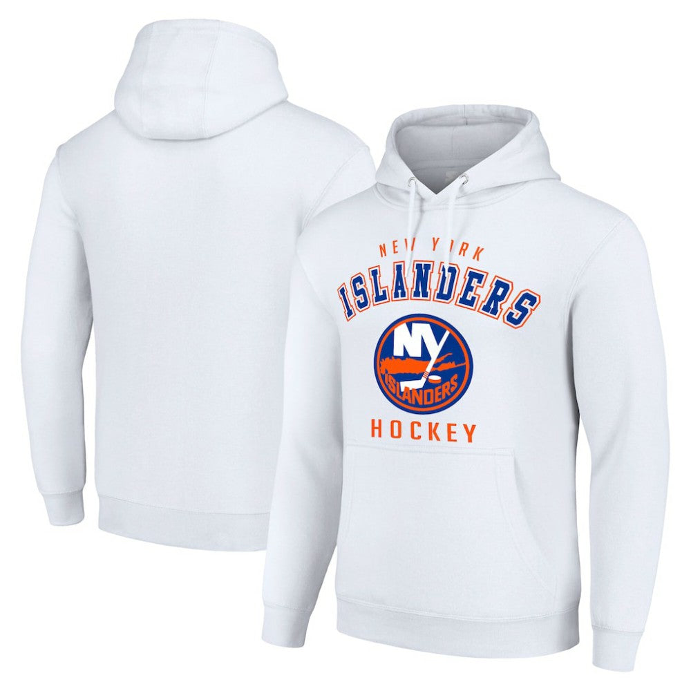 New York Islanders Starter Logo Pullover Hoodie - White Hoodies