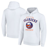 New York Islanders Starter Logo Pullover Hoodie - White Hoodies