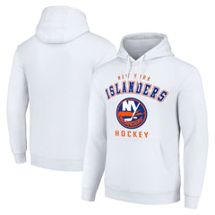 New York Islanders Starter Logo Pullover Hoodie - White Hoodies