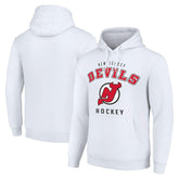 New Jersey Devils Starter Logo Pullover Hoodie - White Jerseys