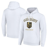 Vegas Golden Knights Starter Logo Pullover Hoodie - White Hoodies