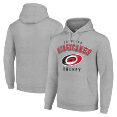 Carolina Hurricanes Starter Logo Pullover Hoodie - Heather Gray Hoodies