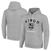 Los Angeles Kings Starter Logo Pullover Hoodie - Heather Gray Hoodies