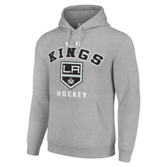 Los Angeles Kings Starter Logo Pullover Hoodie - Heather Gray Hoodies