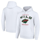 Minnesota Wild Starter Logo Pullover Hoodie - White Hoodies