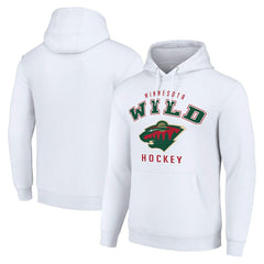 Minnesota Wild Starter Logo Pullover Hoodie - White Hoodies