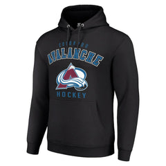 Colorado Avalanche Starter Logo Pullover Hoodie - Black Hoodies