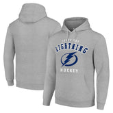 Tampa Bay Lightning Starter Logo Pullover Hoodie - Heather Gray Hoodies