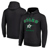 Dallas Stars Starter Logo Pullover Hoodie - Black Hoodies