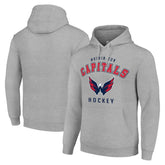 Washington Capitals Starter Logo Pullover Hoodie - Heather Gray Hoodies