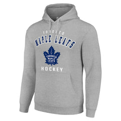 Toronto Maple Leafs Starter Logo Pullover Hoodie - Heather Gray Hoodies