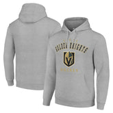 Vegas Golden Knights Starter Logo Pullover Hoodie - Heather Gray Hoodies