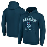 Seattle Kraken Starter Logo Pullover Hoodie - Navy Hoodies