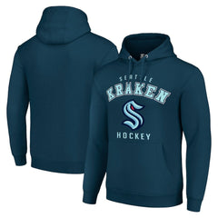 Seattle Kraken Starter Logo Pullover Hoodie - Navy Hoodies