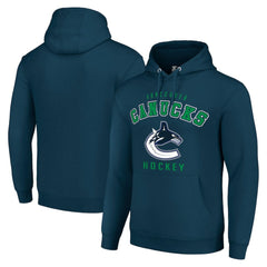 Vancouver Canucks Starter Logo Pullover Hoodie - Navy Hoodies