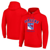 New York Rangers Starter Logo Pullover Hoodie - Red Hoodies