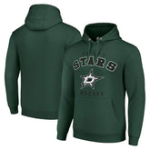 Dallas Stars Starter Logo Pullover Hoodie - Green Hoodies