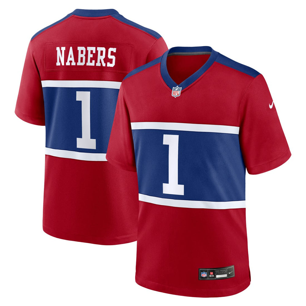 Malik Nabers New York Giants Alternate Game Jersey - Century Red discount