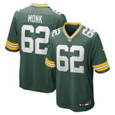 Jacob Monk Green Bay Packers Game Jersey - Green cheap