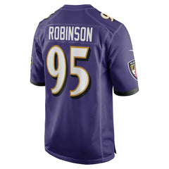 Tavius Robinson Baltimore Ravens Team Game Jersey - Purple on sale