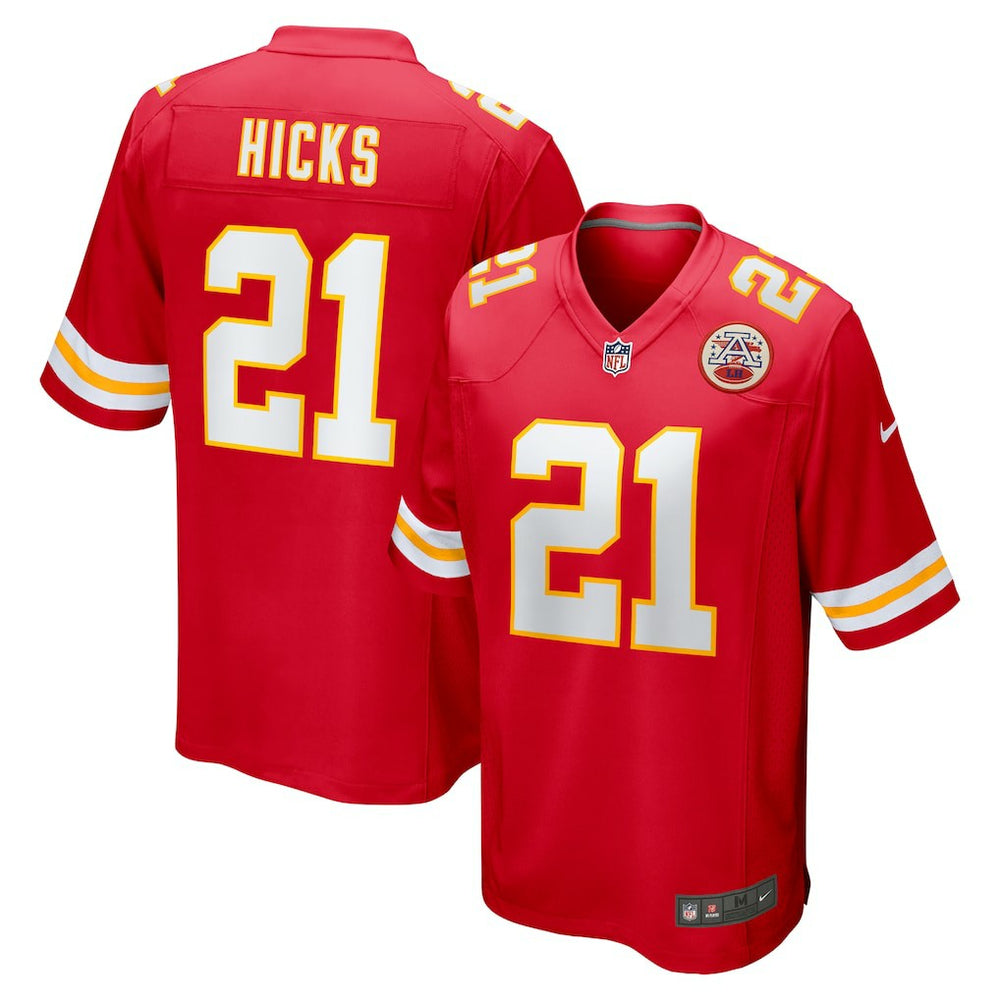 Jaden Hicks Kansas City Chiefs Game Jersey - Red cheap