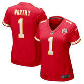 Xavier Worthy Kansas City Chiefs Women's Game Jersey - Red outlet