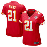 Jaden Hicks Kansas City Chiefs Women's Game Jersey - Red discount