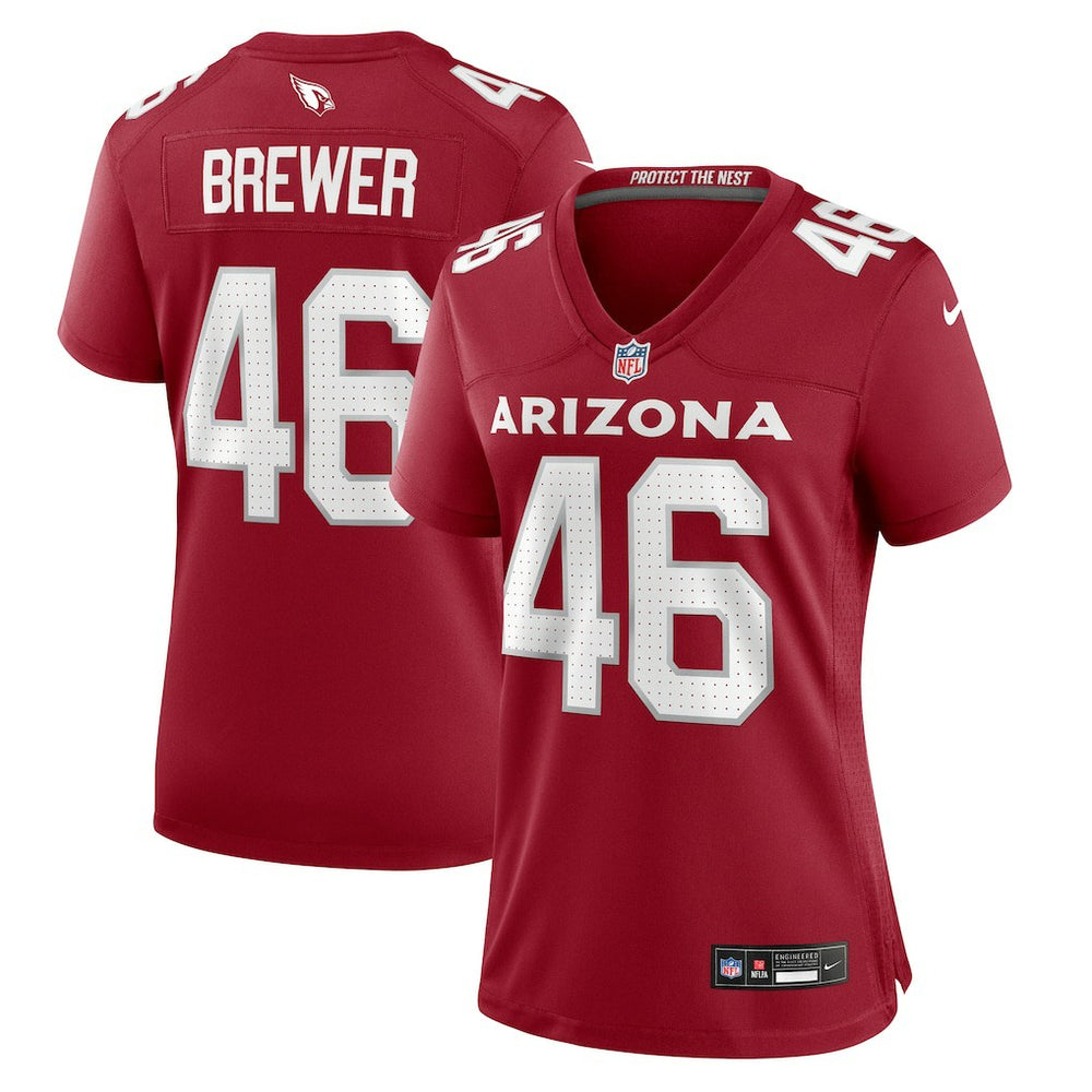 Aaron Brewer Arizona Cardinals Women's Game Jersey - Cardinal sale