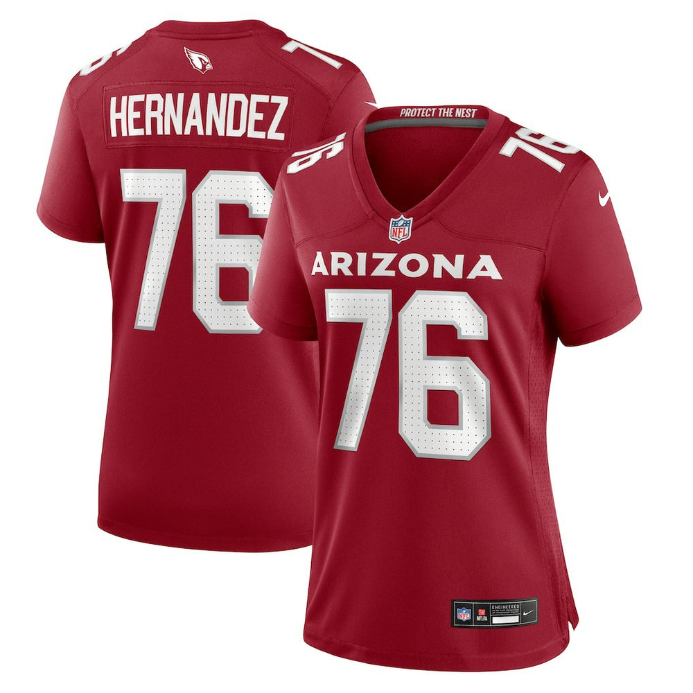 Will Hernandez Arizona Cardinals Women's Game Jersey - Cardinal online