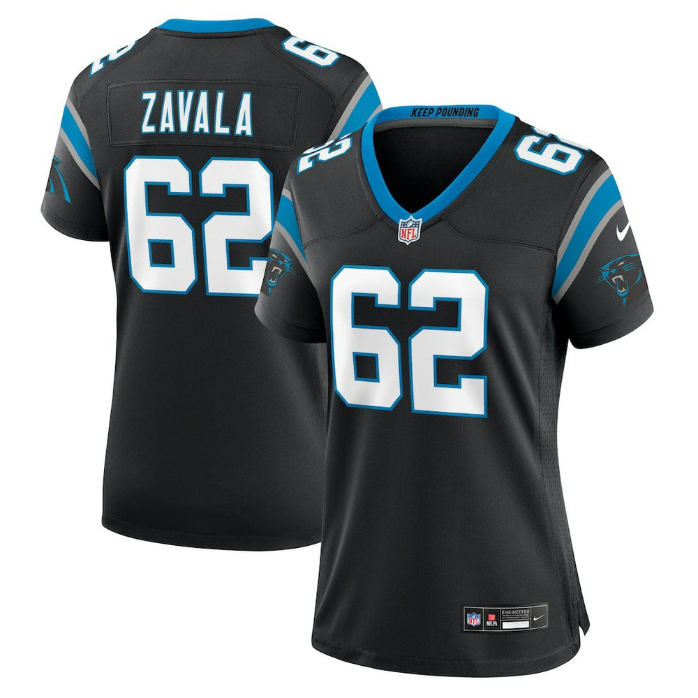 Chandler Zavala Carolina Panthers Women's Game Jersey - Black for sale