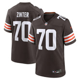Zak Zinter Cleveland Browns Team Game Jersey - Brown outlet