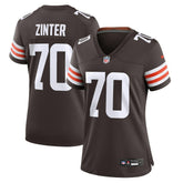 Zak Zinter Cleveland Browns Women's Game Jersey - Brown cheap