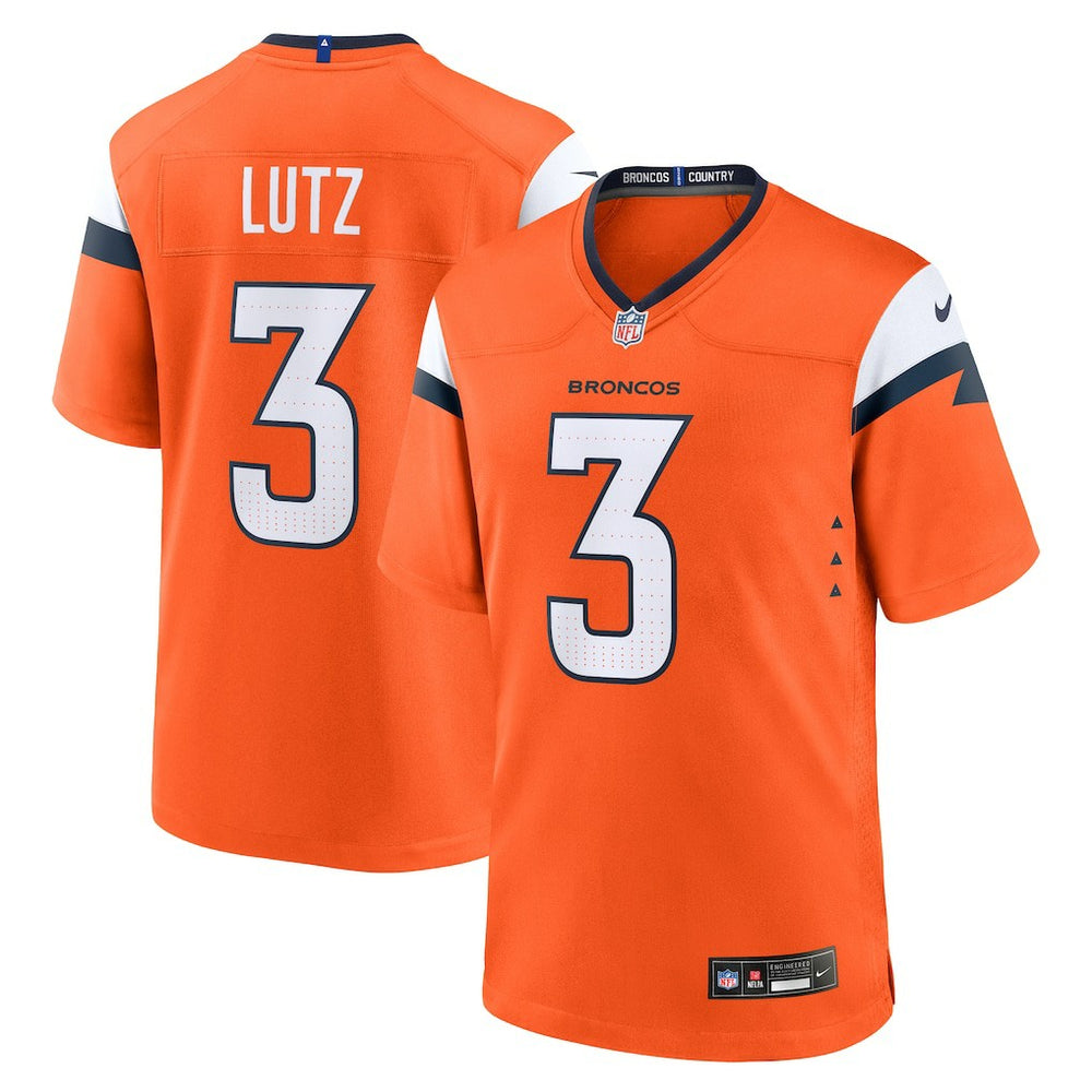 Wil Lutz Denver Broncos Team Game Jersey - Orange online