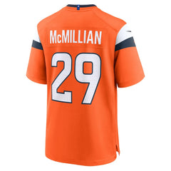 Ja'Quan McMillian Denver Broncos Team Game Jersey - Orange cheap