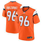 Eyioma Uwazurike Denver Broncos Team Game Jersey - Orange online