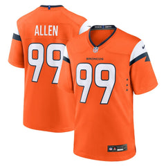Zach Allen Denver Broncos Team Game Jersey - Orange online