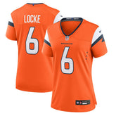 P.J. Locke Denver Broncos Women's Team Game Jersey - Orange sale