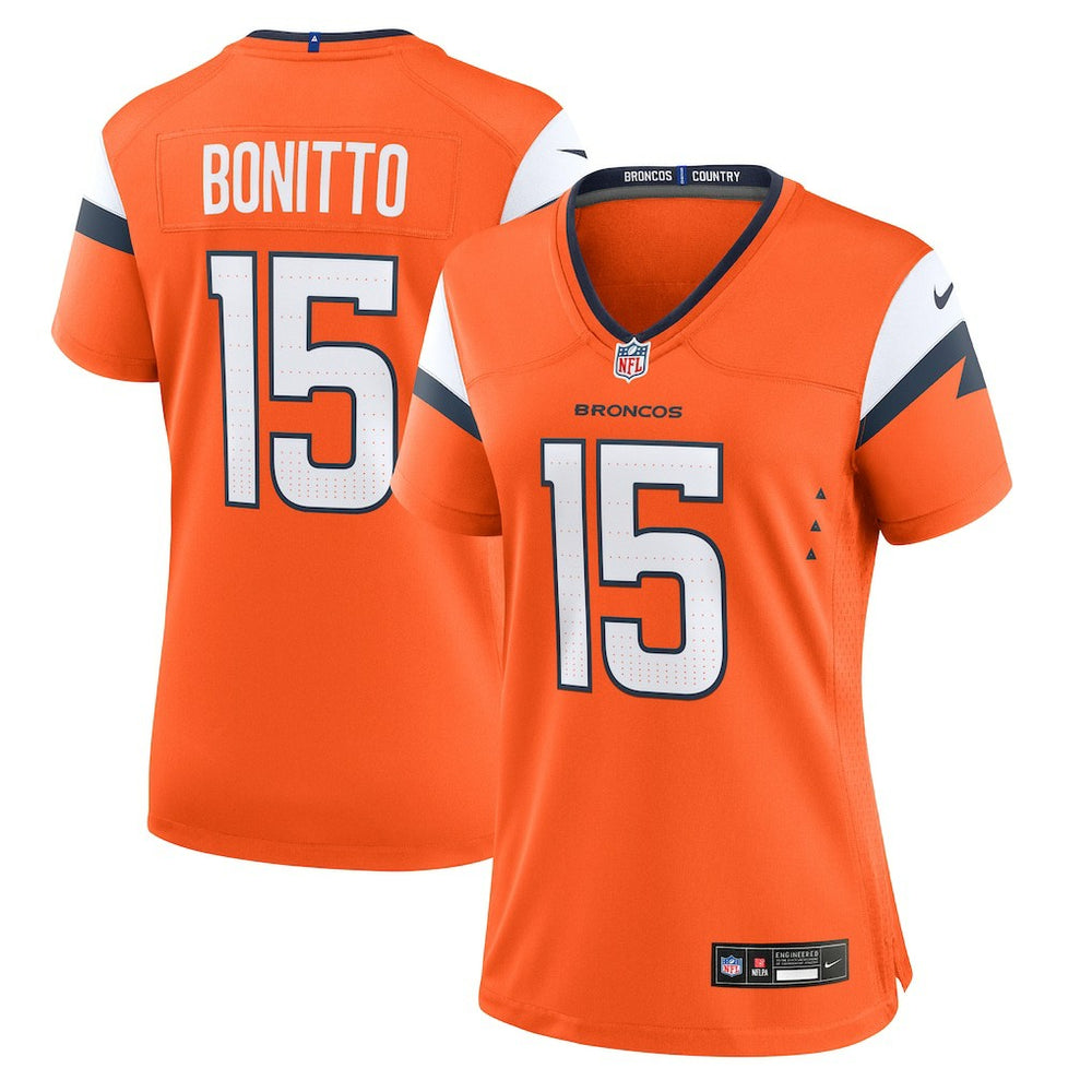 Nik Bonitto Denver Broncos Women's Team Game Jersey - Orange discount