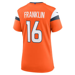 Troy Franklin Denver Broncos Women's Team Game Jersey - Orange cheap