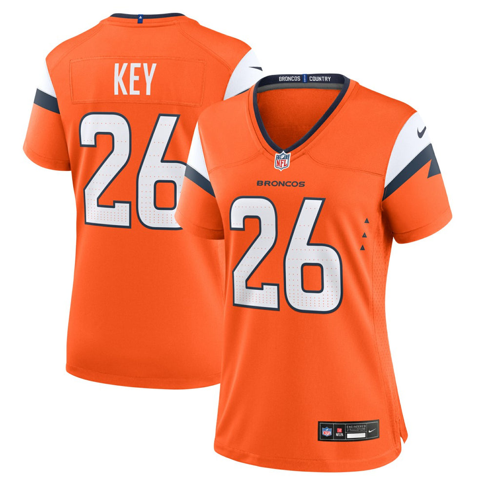 Devon Key Denver Broncos Women's Team Game Jersey - Orange outlet