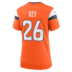 Devon Key Denver Broncos Women's Team Game Jersey - Orange outlet