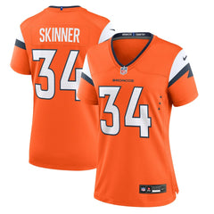 JL Skinner Denver Broncos Women's Team Game Jersey - Orange cheap
