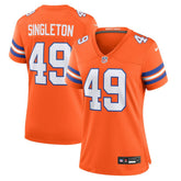 Alex Singleton Denver Broncos Women's Alternate Game Jersey - Orange sale