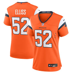 Jonah Elliss Denver Broncos Women's Team Game Jersey - Orange discount