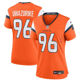 Eyioma Uwazurike Denver Broncos Women's Team Game Jersey - Orange cheap